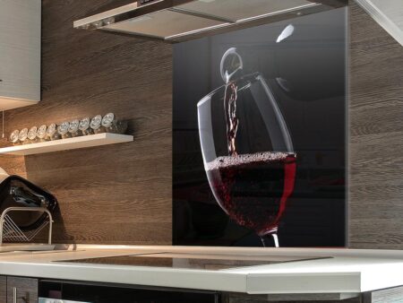 Wine Glass Kitchen Splashback