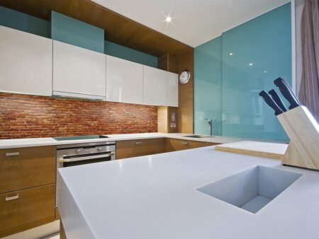 Brick Wall Glass Splashback