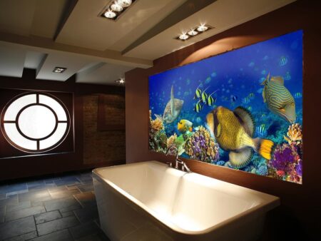 Coral Reef Printed Glass