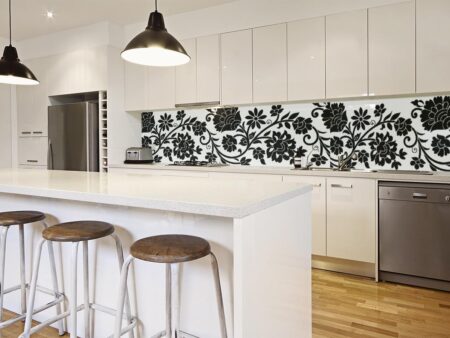 Designer Floral Splashback