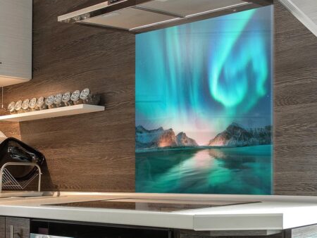Northen Lights Kitchen Splashback