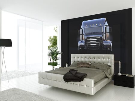 Truck Glass Print