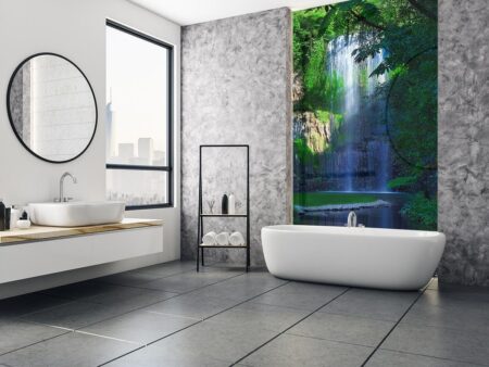 Waterfall Printed Glass