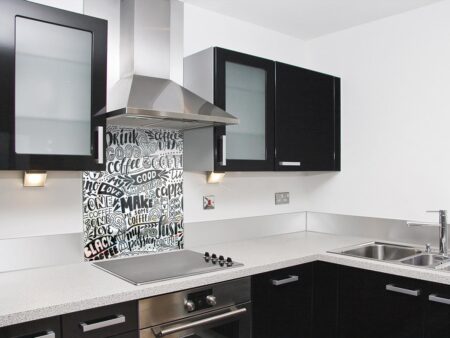 Word Design Kitchen Splashback