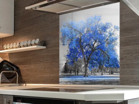 Autumn Blue Kitchen Splashback