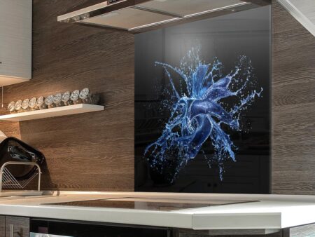Blue Splash Kitchen Splashback