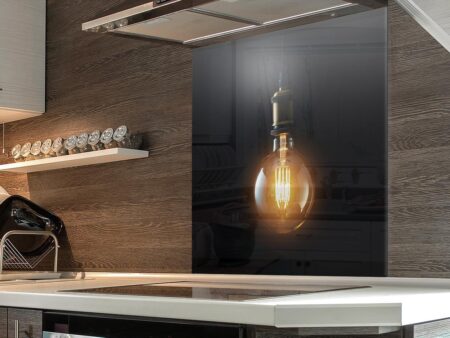 Lightbulb Kitchen Splashback