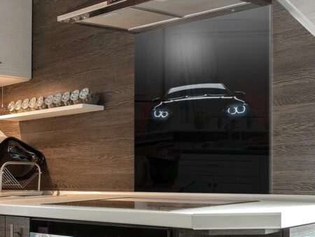 Car Silhouette Kitchen Splashback