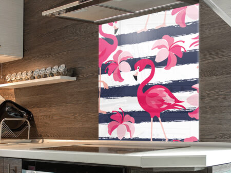 Flamingo Art Kitchen Splashback