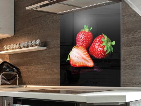 Fresh Strawberries Kitchen Splashback