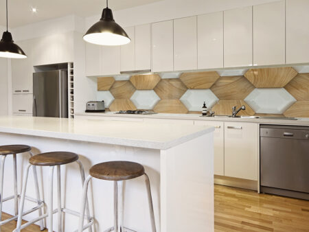 Hexagon Panel Splashback
