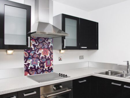 Indian Elephants Kitchen Splashback