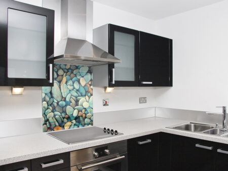 Pebbles Mixed Kitchen Splashback