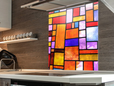 Stained Glass Kitchen Splashback