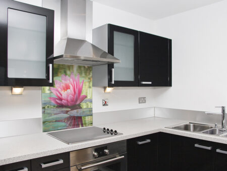 Water Lily Kitchen Splashback