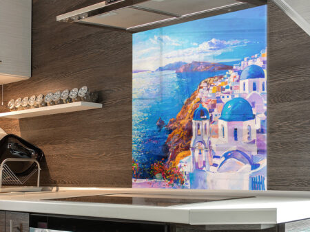 Greek Island Kitchen Splashback