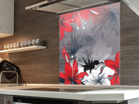 Lily Art Kitchen Splashback