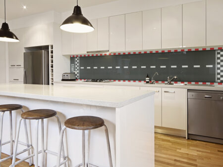 Race Track Glass Splashback
