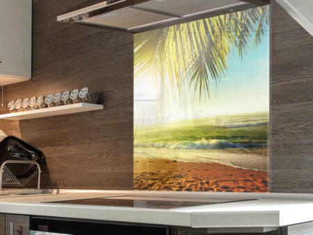 Sandy Sunset Kitchen Splashback