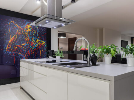 Singer Art Wall Splashback