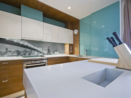 City Bridge Glass Splashback