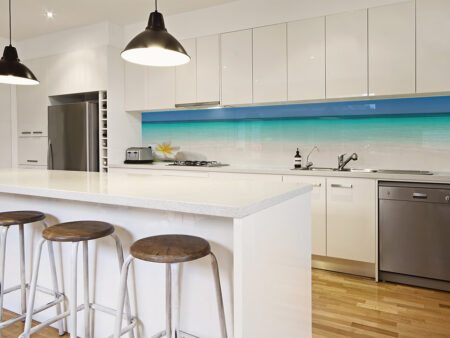 White Sand Blue Sea Splashback