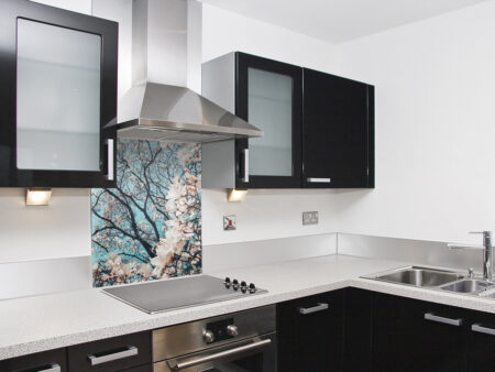 Blossoming Tree Hob Splashback