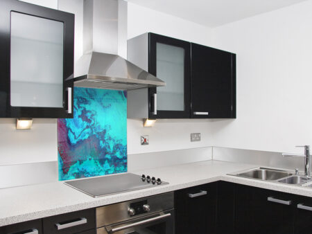 Purple Blue Pattern Splashback