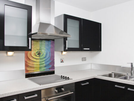 Rainbow Ripple Splashback