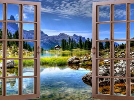 Window To The Mountains Splashback