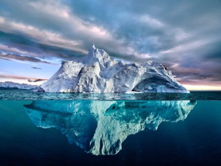 Iceberg Printed Glass Splashback
