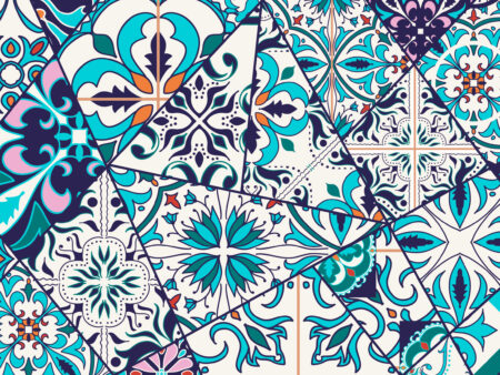 Mosaic Tiled effect Morrocan/Spanish