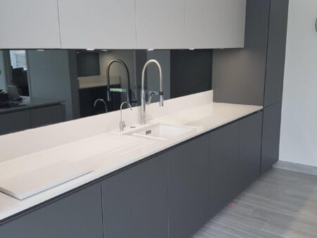 Grey Mirror Splashback